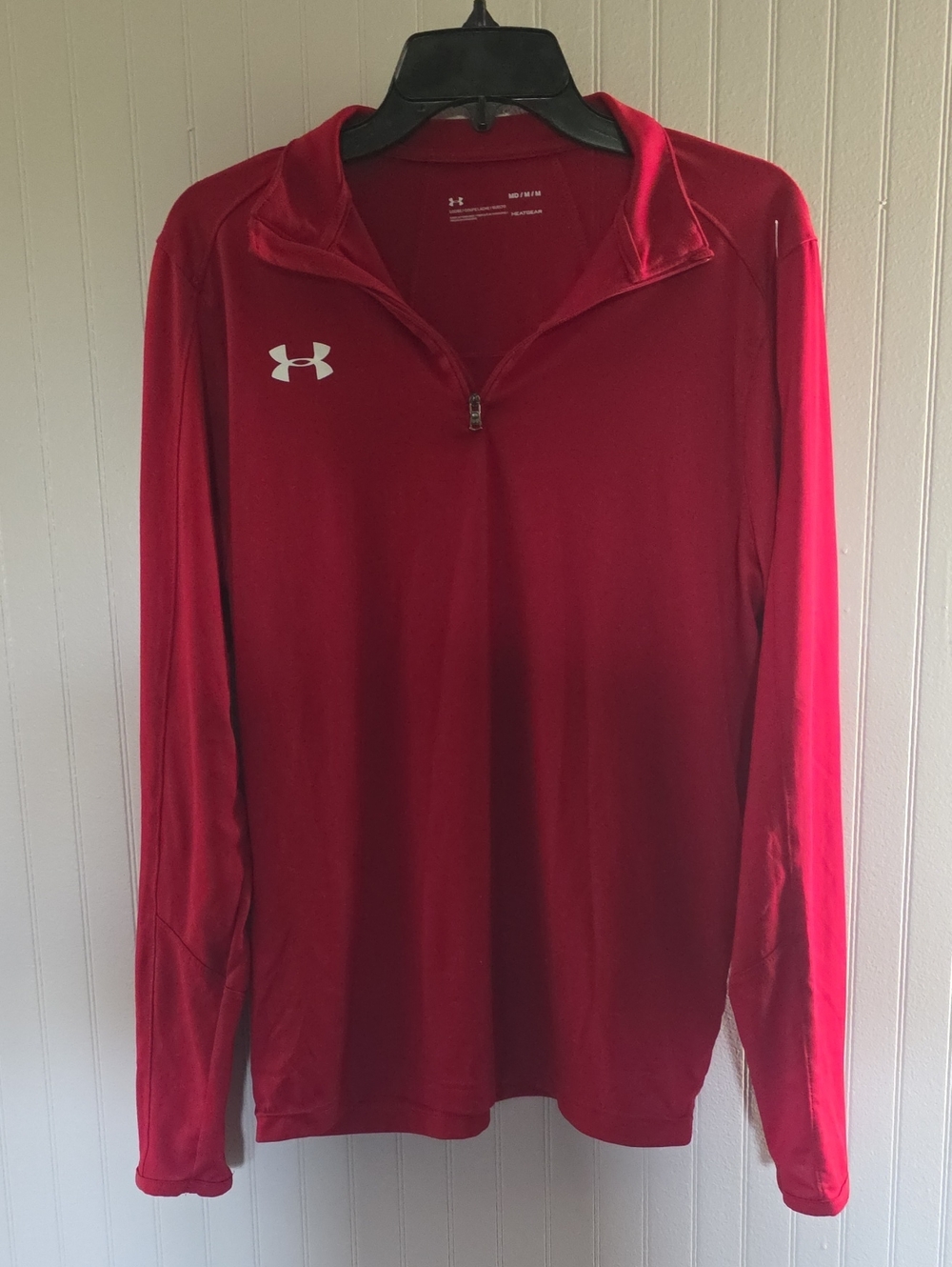 Under Armour Red Half-Zip Athletic Pullover